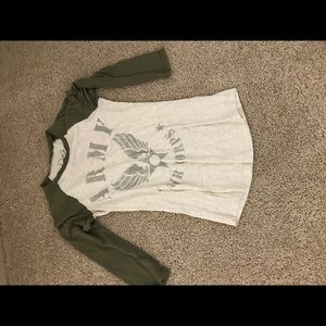 Army 3/4 sleeve shirt